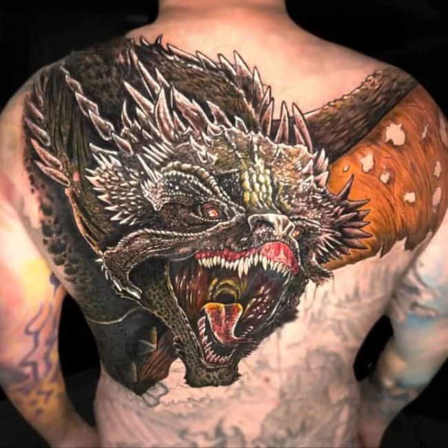 CB Ink Tattoo Post Cover Up Back Tattoo